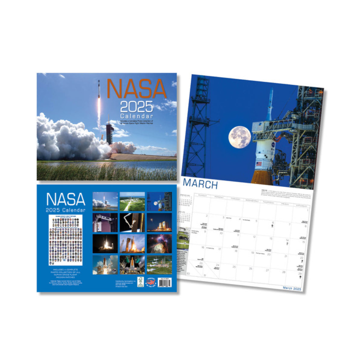 NASA Calendar 2025 SpaceTrader Gift Shop