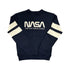NASA Striped Sleeve Crew Sweatshirt