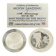 Limited Edition Moon Landing Frame With Silver Plated Coins-36285603381301