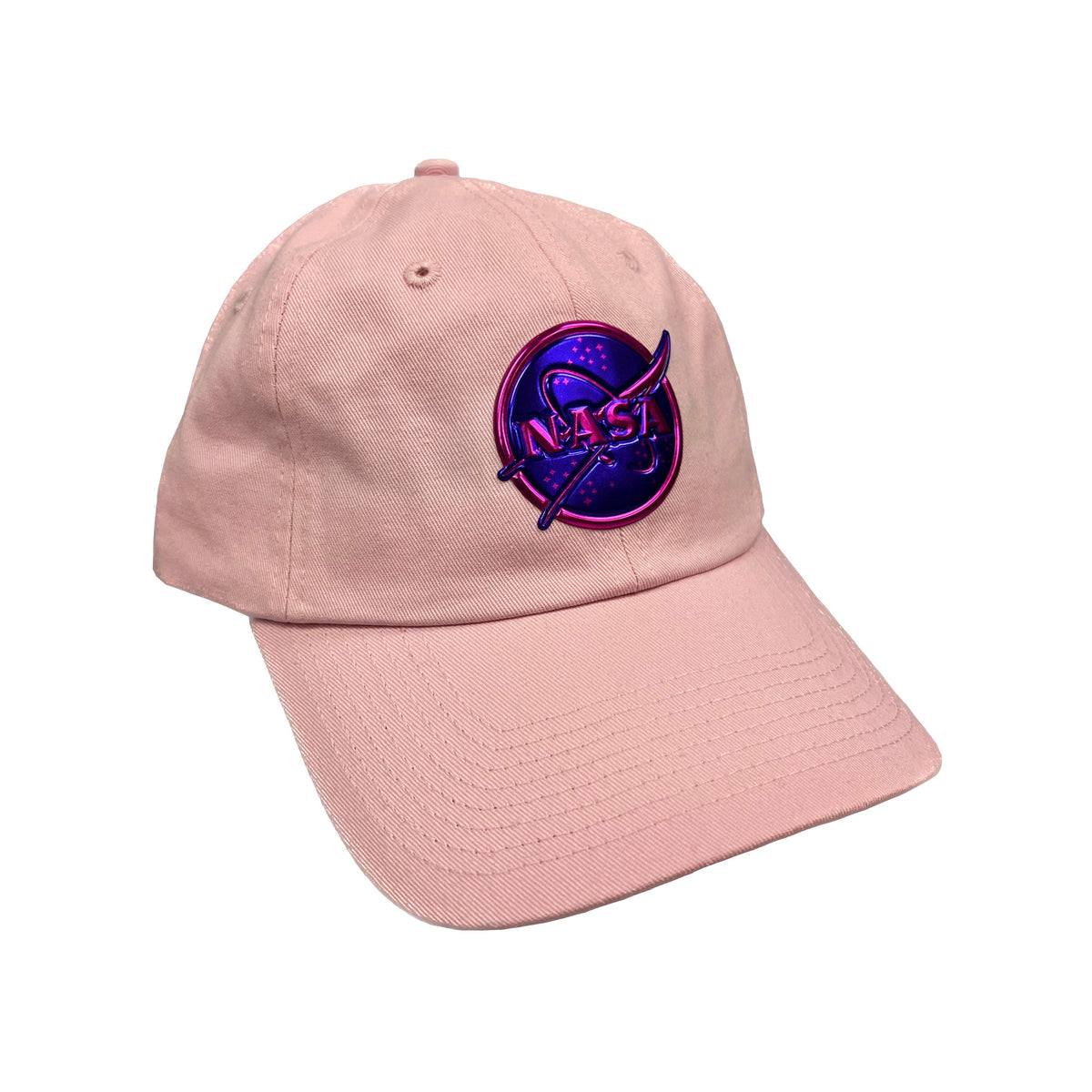 NASA Light Pink Metallic Logo Cap – SpaceTrader Gift Shop