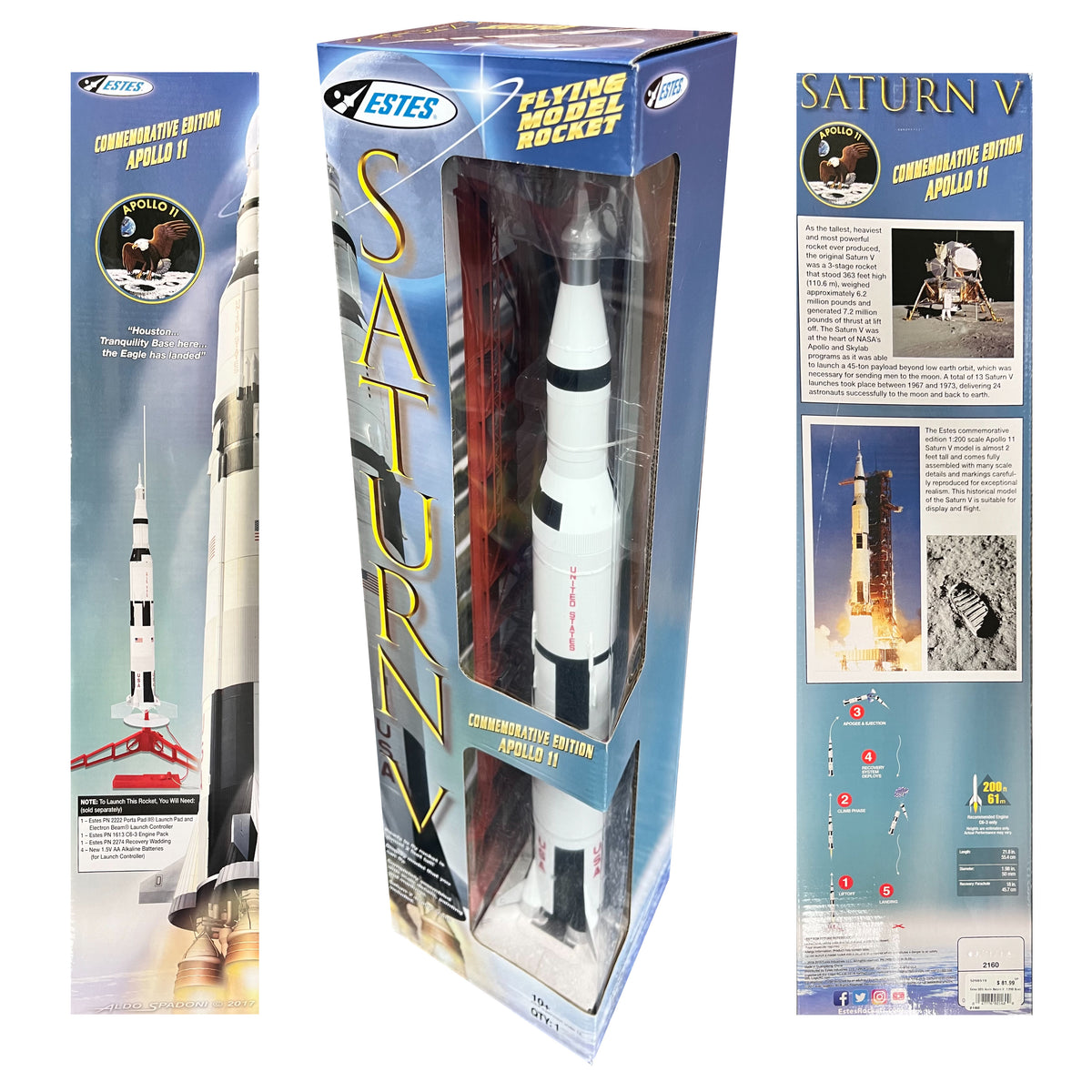 Apollo 11 Saturn V Flying Model Rocket – SpaceTrader Gift Shop