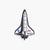 Space Shuttle Acrylic Magnet